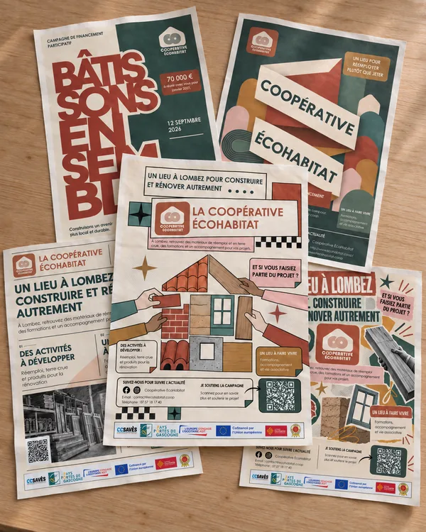 Affiche de la campagne de financement participatif de La Place des Matériaux