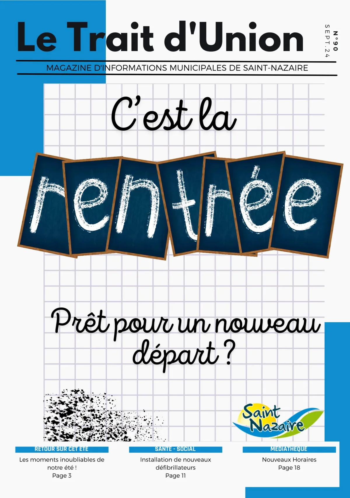 Couverture de la nouvelle maquette du journal Le Trait d’Union