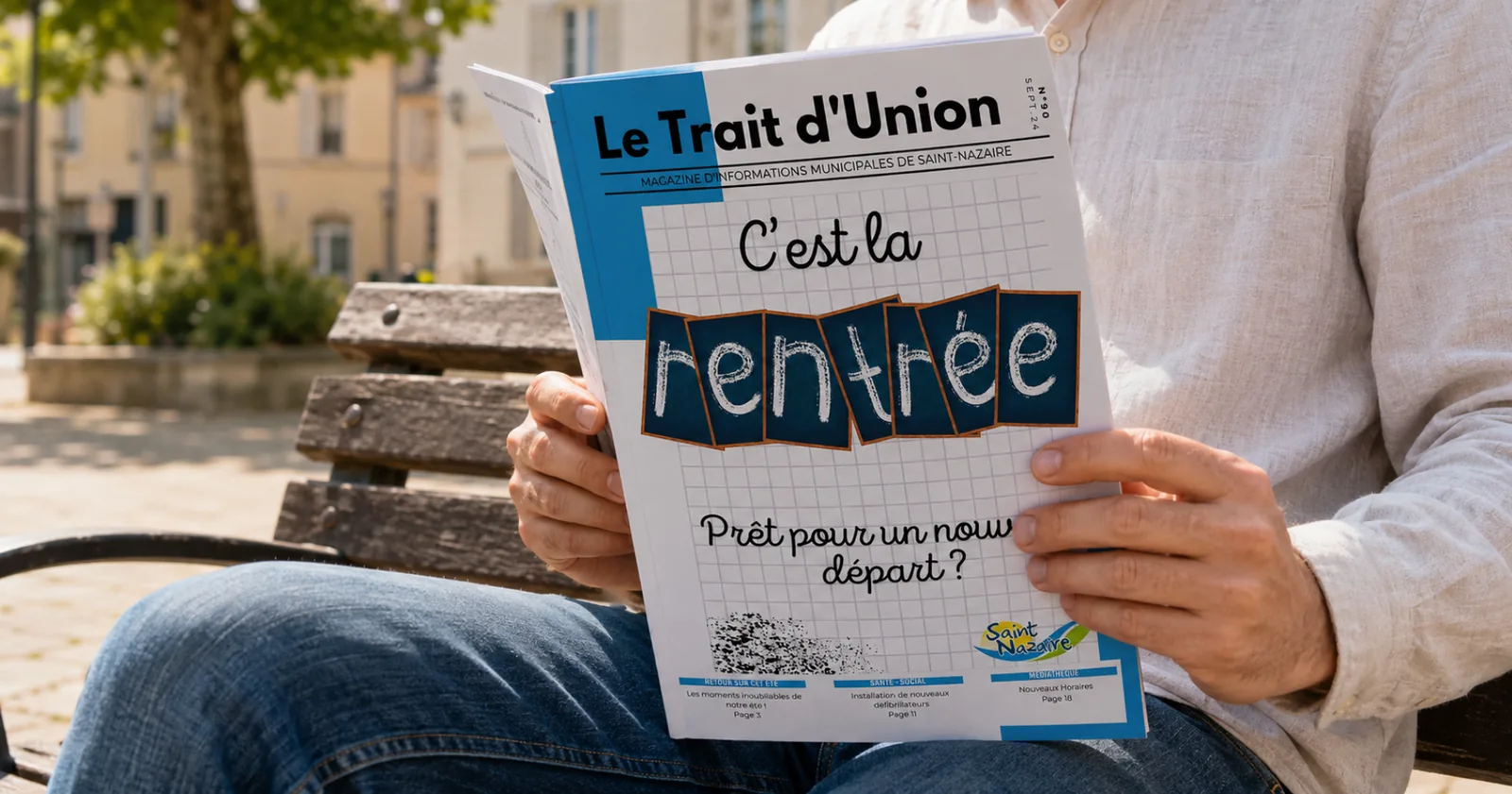 Présentation du journal municipal Le Trait d’Union de Saint-Nazaire